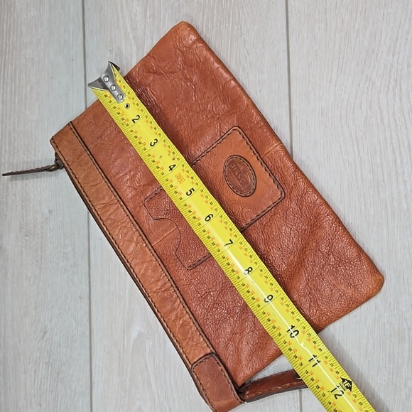 Vintage Fossil Y2K Clutch Leather Bag - Picture 3 of 9